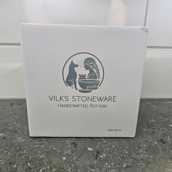 Vilks Stonewear White ABC Mug - Picture 6 of 6